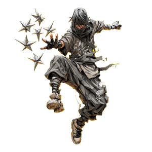 Ninja Star Throw Vinyl Car Decal Sticker – Waterproof & UV-Resistant 6.826666666666667"
