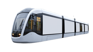Modern City Tram Vinyl Car Decal Sticker – Waterproof & UV-Resistant 5.4