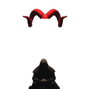 Demonic Throne Figure Vinyl Car Decal Sticker – Waterproof & UV-Resistant 3.4133333333333336"