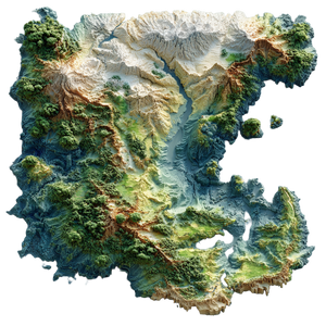 Holographic Map Continent Vinyl Car Decal Sticker – Waterproof & UV-Resistant 3.4133333333333336"