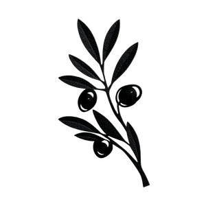 Olive Branch Graphic Vinyl Car Decal Sticker – Waterproof & UV-Resistant 6.826666666666667"