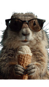 Stylish Groundhog Selfie Vinyl Car Decal Sticker – Waterproof & UV-Resistant 4.8533333333333335"