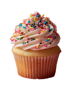 Sprinkled Cupcake Vinyl Car Decal Sticker – Waterproof & UV-Resistant 4.0"