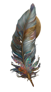 Moon Feather Border Vinyl Car Decal Sticker – Waterproof & UV-Resistant 9.706666666666667"
