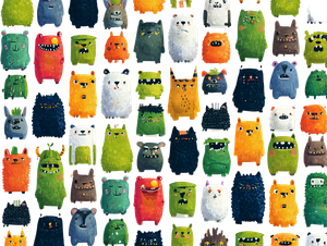 Funny Monster Pattern Vinyl Car Decal Sticker – Waterproof & UV-Resistant 3.0933333333333333"
