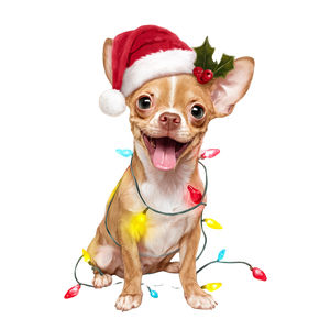 Chihuahua In Christmas V2 Vinyl Car Decal Sticker – Waterproof & UV-Resistant 3.4133333333333336"