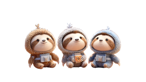 Sloths In Space Vinyl Car Decal Sticker – Waterproof & UV-Resistant 2.72"