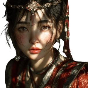 Beautiful Chinese Girl V23 Vinyl Car Decal Sticker – Waterproof & UV-Resistant 3.4133333333333336"