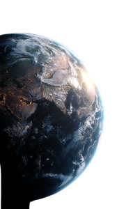 Earth From Space V46 Vinyl Car Decal Sticker – Waterproof & UV-Resistant 4.8533333333333335"