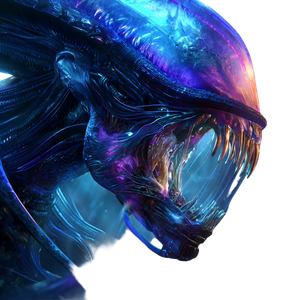 Alien Creature Close-Up V5 Vinyl Car Decal Sticker – Waterproof & UV-Resistant 3.4133333333333336"