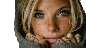 Scandinavian Woman Portrait V5 Vinyl Car Decal Sticker – Waterproof & UV-Resistant 5.4