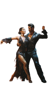 Dancing Salsa Couple V2 Vinyl Car Decal Sticker – Waterproof & UV-Resistant 9.706666666666667"