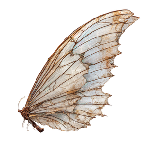 Tattered Fairy Wings Vinyl Car Decal Sticker – Waterproof & UV-Resistant 3.4133333333333336"