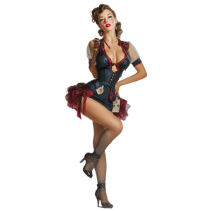 Vintage Pin-Up Art V2 Vinyl Car Decal Sticker – Waterproof & UV-Resistant 6.826666666666667"