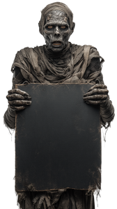 Terrifying Mummy Banner Vinyl Car Decal Sticker – Waterproof & UV-Resistant 9.706666666666667"