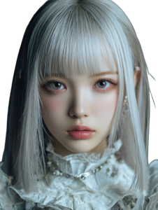 Silver-Haired Idol Vinyl Car Decal Sticker – Waterproof & UV-Resistant 8.213333333333333"