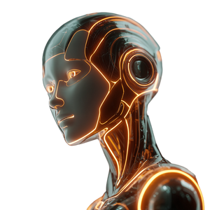 Futuristic Robot Face V11 Vinyl Car Decal Sticker – Waterproof & UV-Resistant 3.4133333333333336"