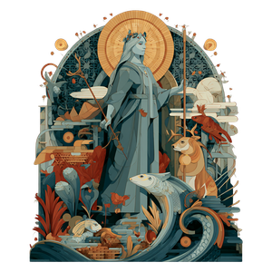 Mythical Goddess Statue Vinyl Car Decal Sticker – Waterproof & UV-Resistant 3.4133333333333336"