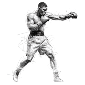 Boxer Throwing Jab Vinyl Car Decal Sticker – Waterproof & UV-Resistant 6.826666666666667"
