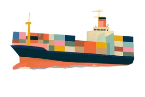 Cargo Ship V4 Vinyl Car Decal Sticker – Waterproof & UV-Resistant 5.97333333333333