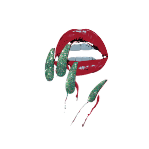 Glossy Lip Bite Vinyl Car Decal Sticker – Waterproof & UV-Resistant 3.4133333333333336"