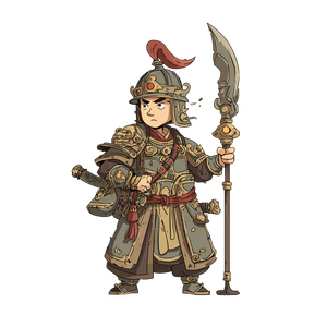 Cartoon Ancient Soldier Vinyl Car Decal Sticker – Waterproof & UV-Resistant 6.826666666666667"