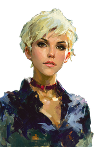 Blonde Fashion Model V12 Vinyl Car Decal Sticker – Waterproof & UV-Resistant 4.4