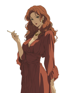 Stylish Woman Smoking V2 Vinyl Car Decal Sticker – Waterproof & UV-Resistant 8.213333333333333"