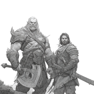 Orc And Human Warriors Vinyl Car Decal Sticker – Waterproof & UV-Resistant 6.826666666666667"