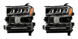 2x Upgrade your Chevy Silverado 1500 with Xtune LED Headlight Assembly | Clear Lens, Enhanced Visibility, Easy Installation