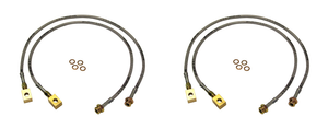 2x Skyjacker Braided Stainless Brake Lines | for 6-8 inch Lift | Improve Braking Performance