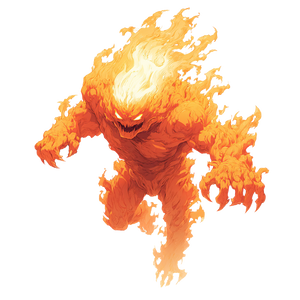 Anime Flame Humanoid Vinyl Car Decal Sticker – Waterproof & UV-Resistant 3.4133333333333336"
