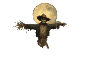 Skeletal Scarecrow Rising Vinyl Car Decal Sticker – Waterproof & UV-Resistant 6.