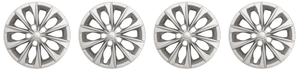 4x Silver 10 Spoke Wheel Covers | 16 Inch | Set of 4, Camry 2015-2017