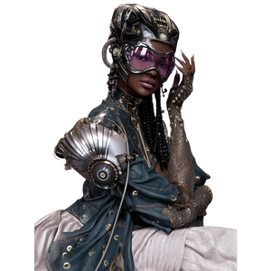 Futuristic Queen V2 Vinyl Car Decal Sticker – Waterproof & UV-Resistant 3.4133333333333336"