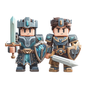 Futuristic Roblox Knights Vinyl Car Decal Sticker – Waterproof & UV-Resistant 3.4133333333333336"