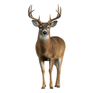 Frontal Deer Portrait Vinyl Car Decal Sticker – Waterproof & UV-Resistant 3.4133333333333336"