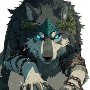 Fantasy Wolf Warrior V3 Vinyl Car Decal Sticker – Waterproof & UV-Resistant 3.4133333333333336"