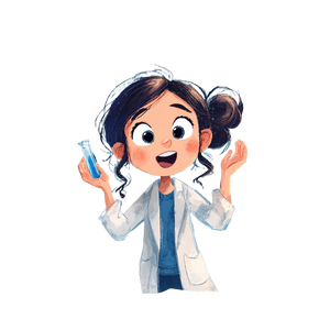 Girl Science Experiment Vinyl Car Decal Sticker – Waterproof & UV-Resistant 3.4133333333333336"