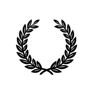 Laurel Wreath Logo Vinyl Car Decal Sticker – Waterproof & UV-Resistant 6.826666666666667"