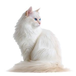 White Cat Back Vinyl Car Decal Sticker – Waterproof & UV-Resistant 3.4133333333333336"