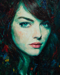 Emma Stone Portrait V4 Vinyl Car Decal Sticker – Waterproof & UV-Resistant 4.0"