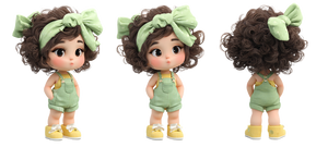 Chibi Girl Figure V3 Vinyl Car Decal Sticker – Waterproof & UV-Resistant 2.453333333333333"