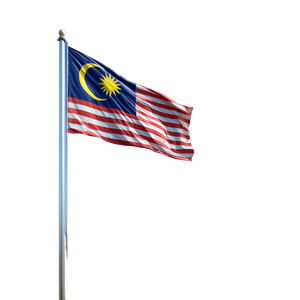 Malaysian Flag Waving Vinyl Car Decal Sticker – Waterproof & UV-Resistant 3.4133333333333336"