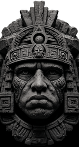 Aztec God Statue Vinyl Car Decal Sticker – Waterproof & UV-Resistant 4.96"