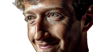 Mark Zuckerberg Smiling Vinyl Car Decal Sticker – Waterproof & UV-Resistant 5.4