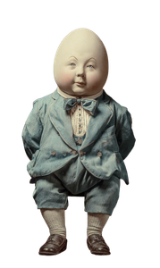 Humpty Dumpty Portrait Vinyl Car Decal Sticker – Waterproof & UV-Resistant 4.746666666666667"