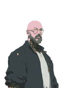 Bald Bearded Gamer Vinyl Car Decal Sticker – Waterproof & UV-Resistant 8.213333333333333"