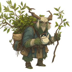 Leshy Tea Farmer Vinyl Car Decal Sticker – Waterproof & UV-Resistant 3.4133333333333336"