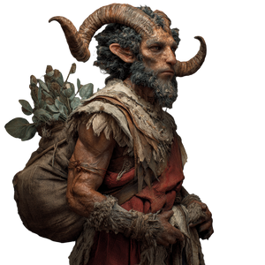 Faun Farmer Mage Vinyl Car Decal Sticker – Waterproof & UV-Resistant 3.4133333333333336"